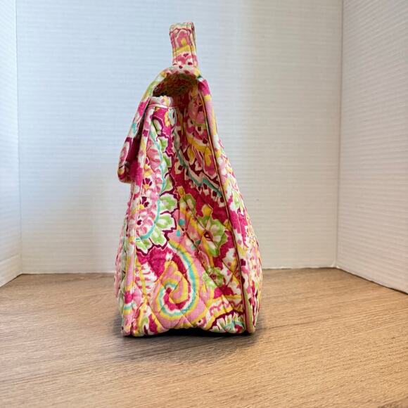 Vera Bradley Capri  Melon Mini Lunch Tote Retired Pink Green Paisley Pattern - Picture 4 of 10